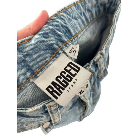 The Ragged Priest High-Rise Vintage Mom 100% Cotton Light Wash Jeans size 26 - Picture 7 of 8